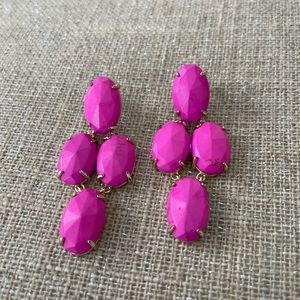 Vintage Kendra scott hot pink statement earring